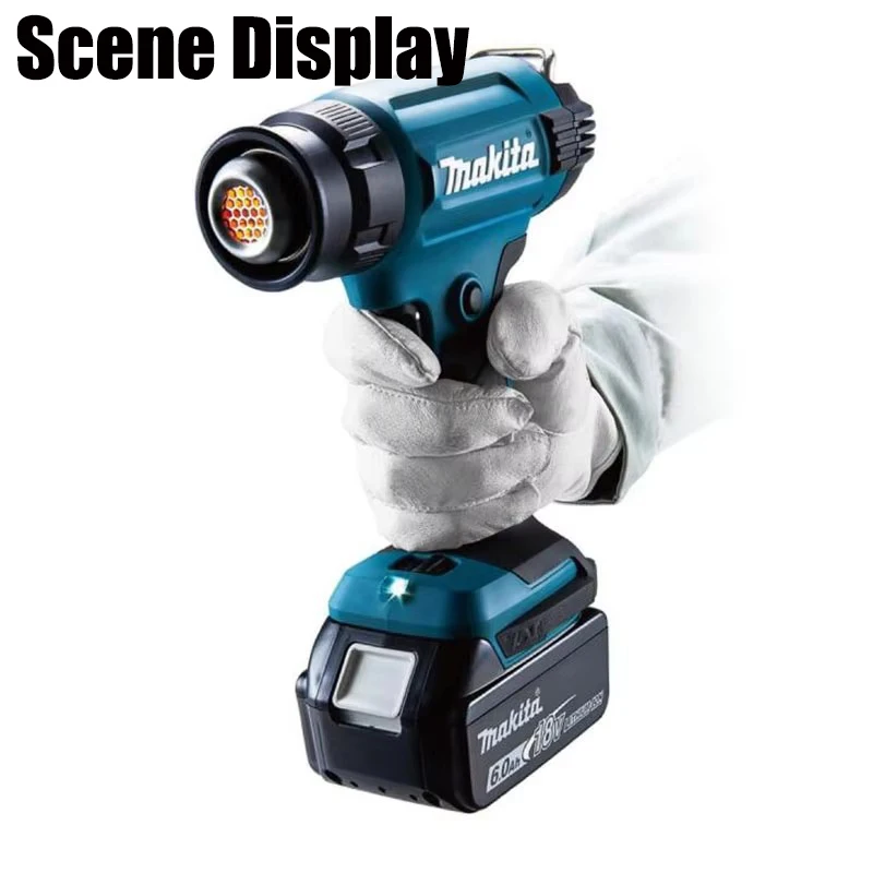 Makita DHG181 18V Heat Gun Cordless Temperature Control 150-550°C Portable Rechargeable Car Film Heat Shrink Tube Hot Air Gun