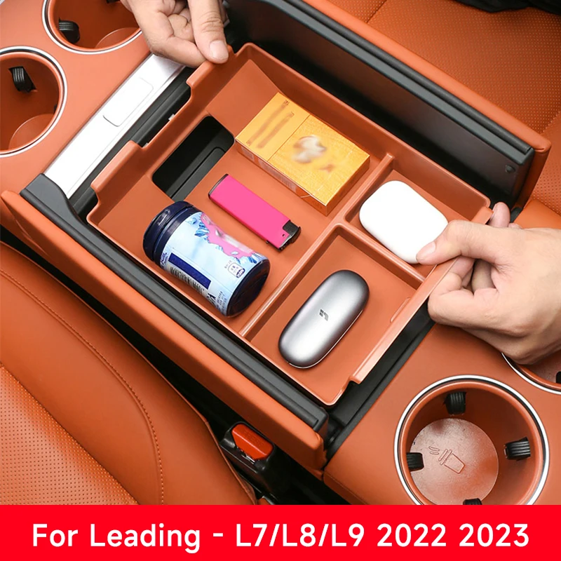 

for Leading Ideal Lixiang L7 L8 L9 Car Center Console Lower Storage Box Multi Functional Storage Artifact Interior Accessories