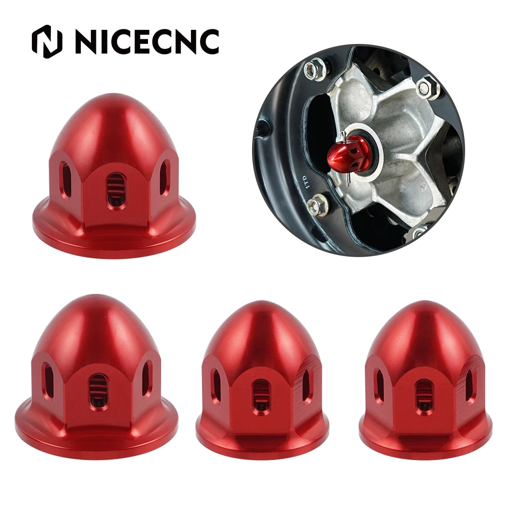 NICECNC ATV Spindle Nuts Axle Nut For YAMAHA Raptor 700 2007 700R WOLVERINE 350 450 YFZ 450 450R 2009 GRIZZLY 350 2010