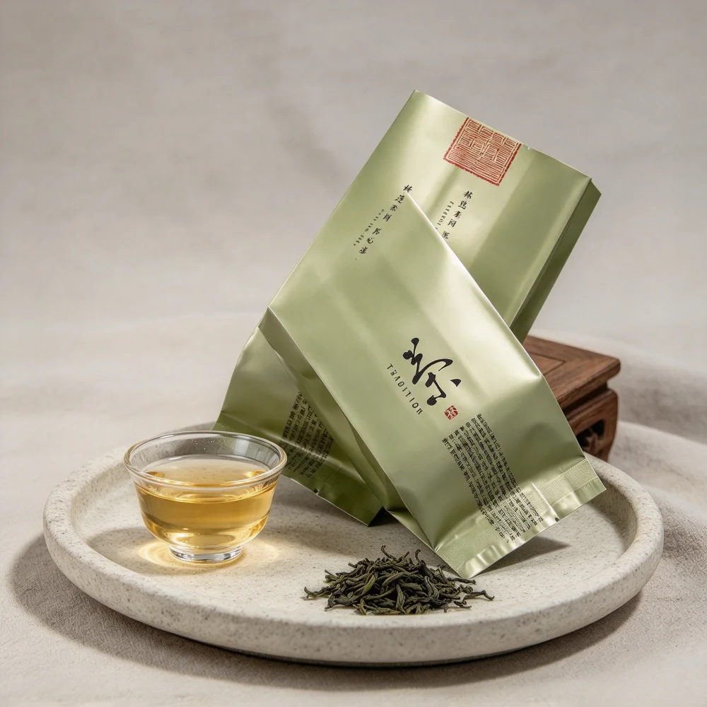 Real Chinese Jasmine Flower Tea Set Bags S/M/L 250g/500g Classic Jasmine Green Oolong Tea Aluminum Foil Bags Recyclable Sealing