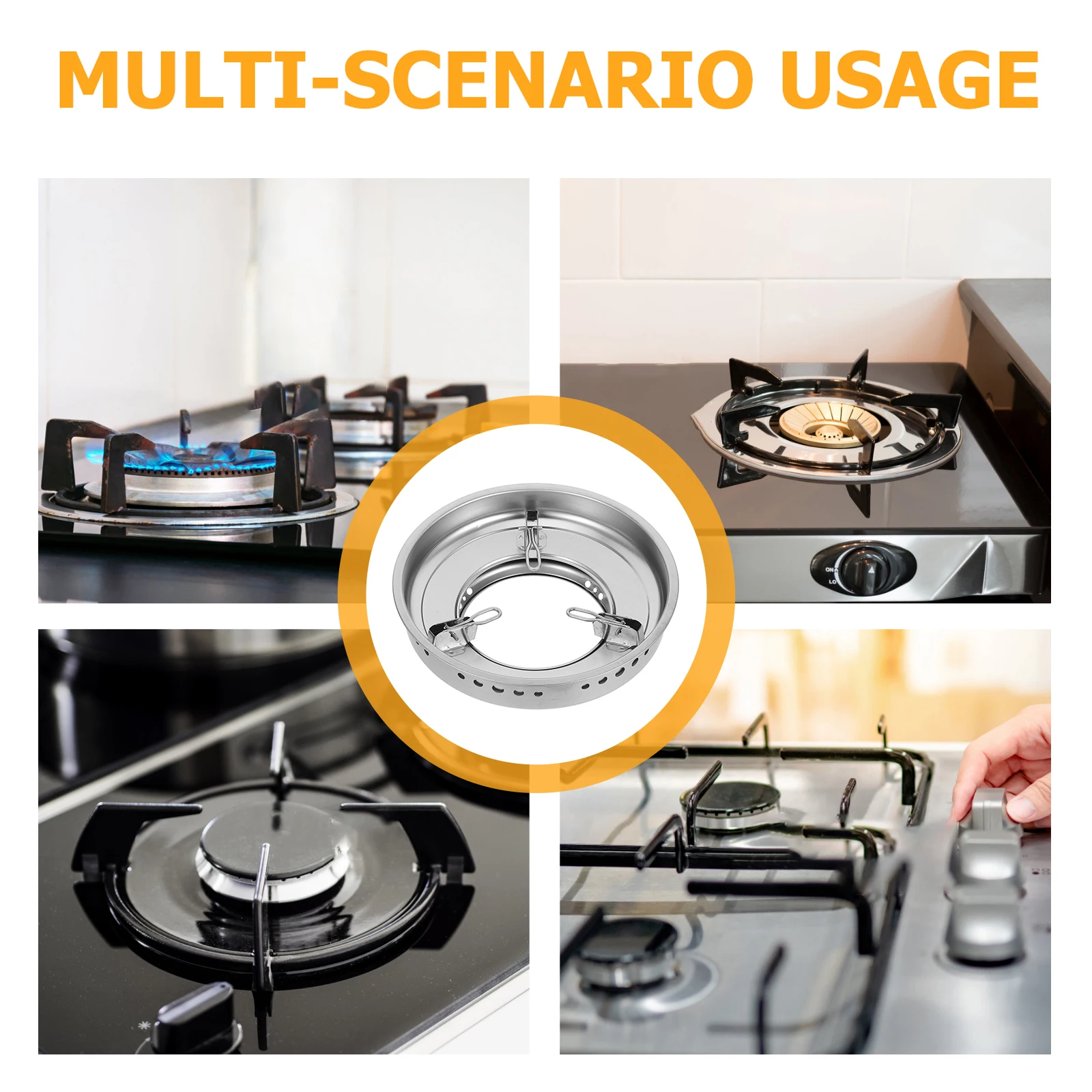 

Ветрозащита из нержавеющей стали, ветрозащитное стекло для приготовления пищи, экран газовой плиты, двухслойный газовый экран, ветрозащитная крышка плиты