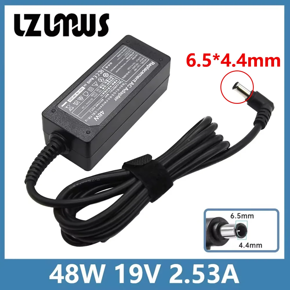 LZUMWS 19V 2.53A 6.5x4.4 Laptop Adaptor 48W Charger for Samsung TV Monitor 32' UN32J5003 UN32J4000AF UN32J5205 UN22H5000 J4500 F