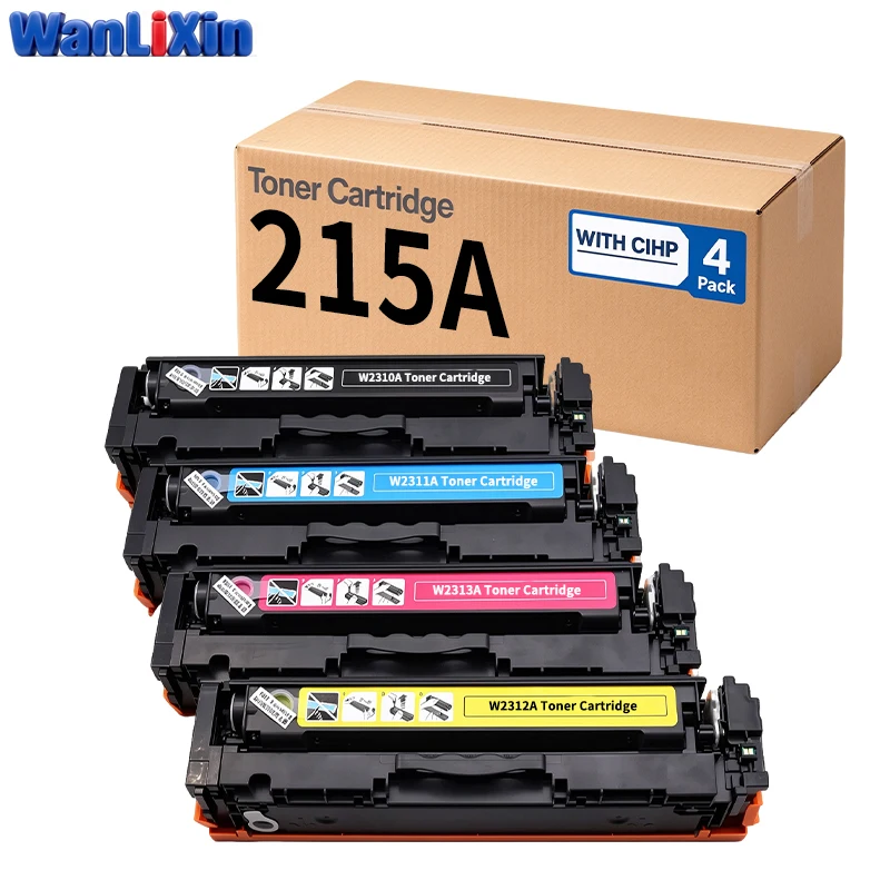1 SET W2310A W2311A W2312A W2313A 215A Toner Cartridge Compatible For HP Color LaserJet Pro MFP M183fw 182n M182nw M155a 155nw