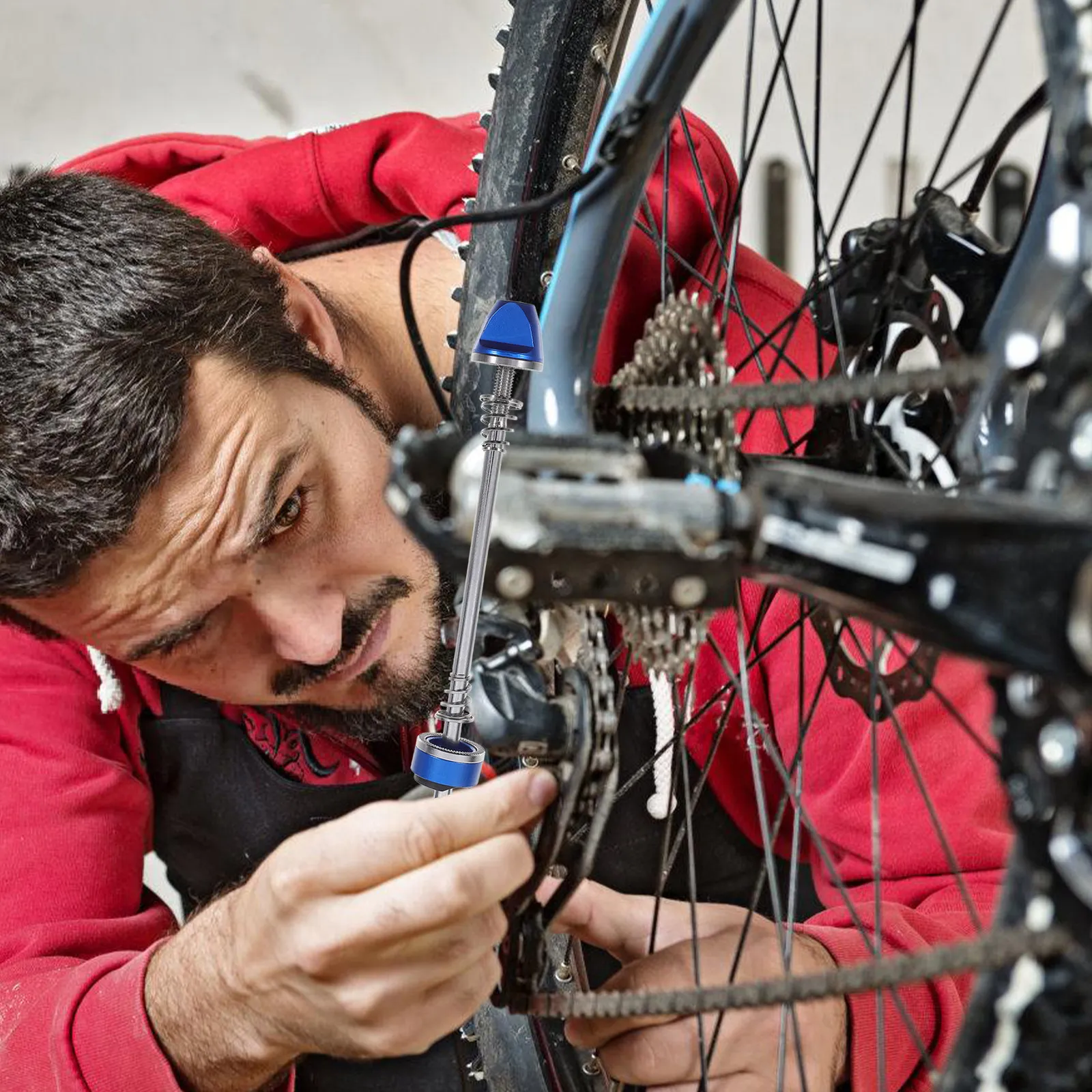 

1Pair Bike Quick Release Skewer High Strength Aluminum Alloy Skewers for Mountain Road Bikes Fast Repair Essential