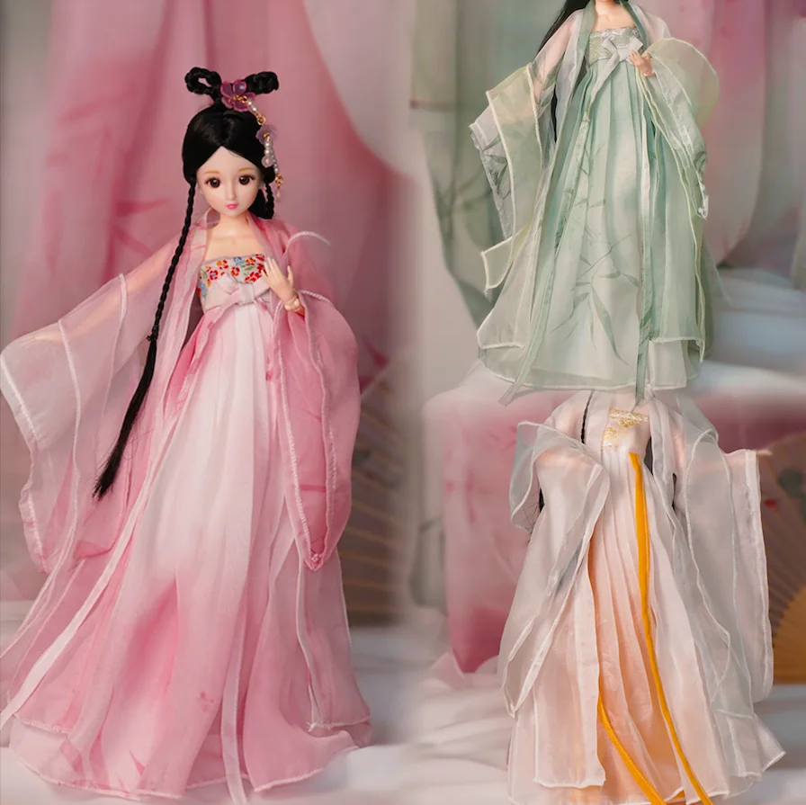 

Original ancient costume antique national style doll toy antique style 30cm dress up princess girl play house gift