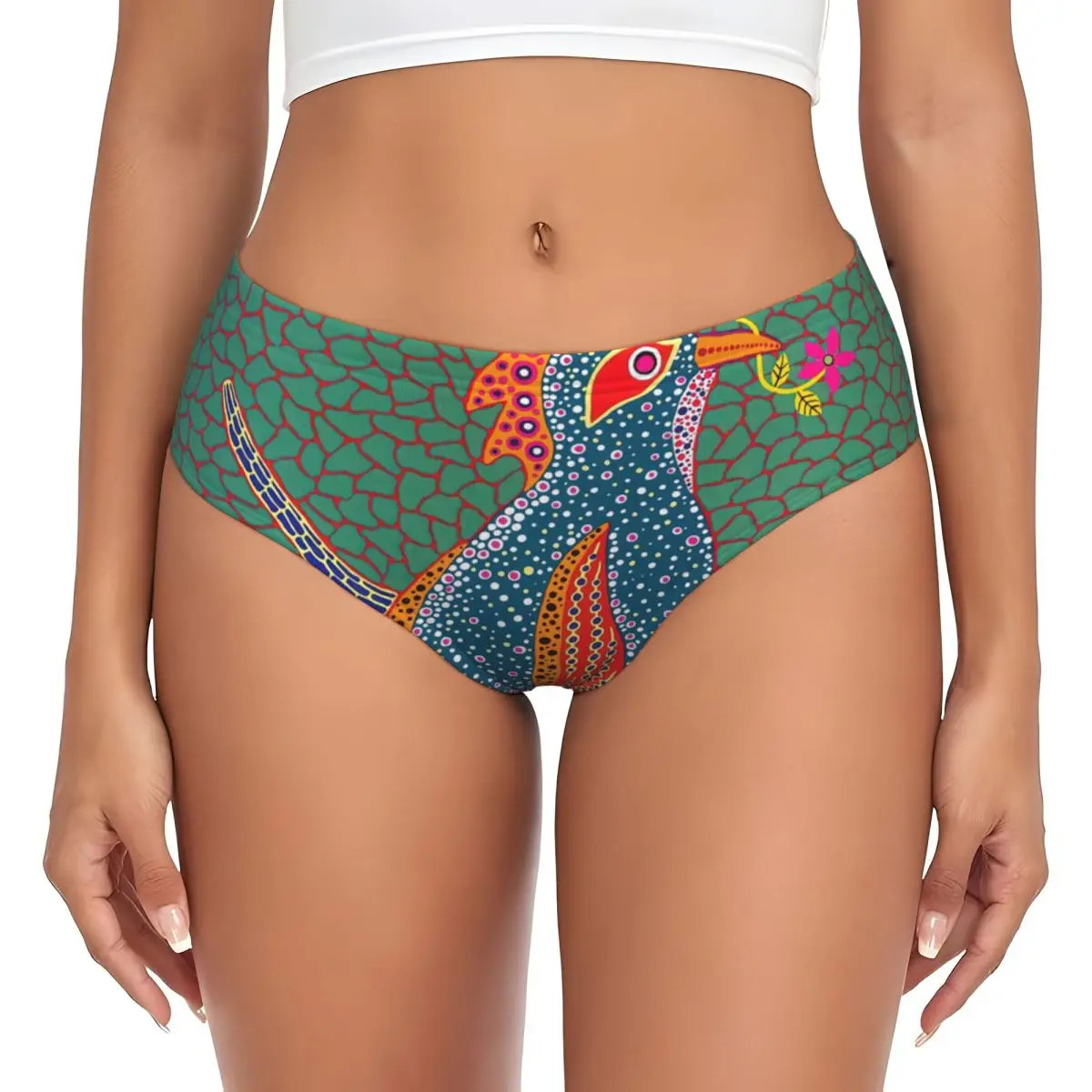Custom Women's Yayoi Kusama Brief Panties Female Comfort Aesthetic Bird Underwear Underpants