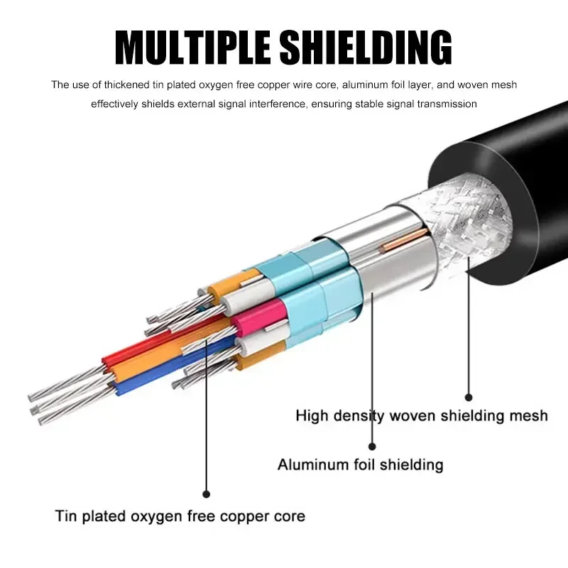 Gold-plated Elbow DB9 Data Cable Eblow 270/90 Degrees Com RS232 Serial Port Connection Line 9Pin Male to Female Extension Cord