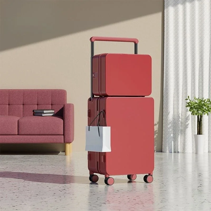 

Mother and child box wide tie rod suitcase female 20 inch 14 inch boarding case travel password box male