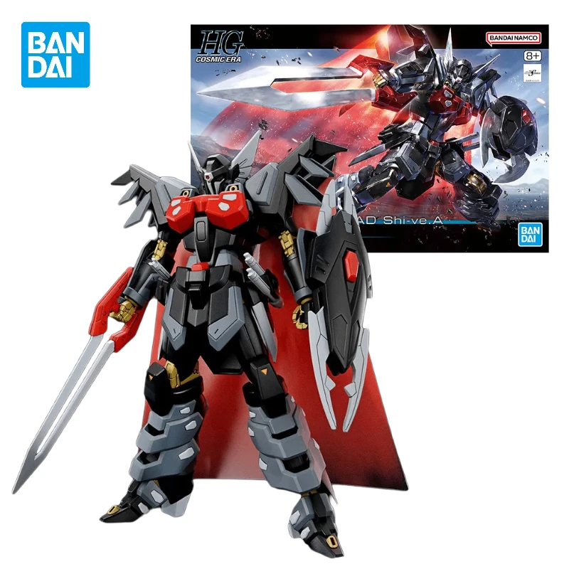 В наличии оригинальная Bandai HG 1/144 Black Knight Squad Shi-Ve.a Gundam Seed Freedom в сборе, аниме, экшн-фигурка, модель, игрушки, подарки