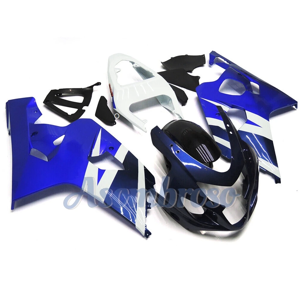 Installing an aftermarket fairing kit for GSXR600 750 2004 2005 GSXR750 04 05 K4 GSXR 600 blue-white body