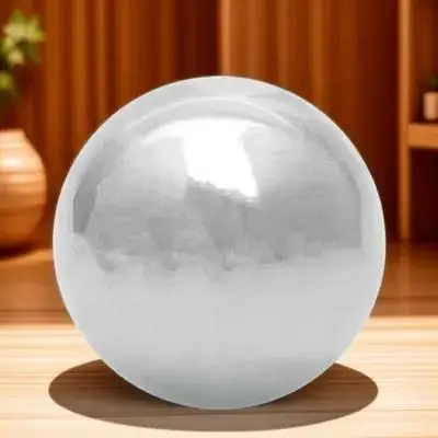 

38Mm Stainless Steel Solid Ball 1.0Mm Thick Mirror Polished Metal Sphere For Home Garden Office Decoration Decorative