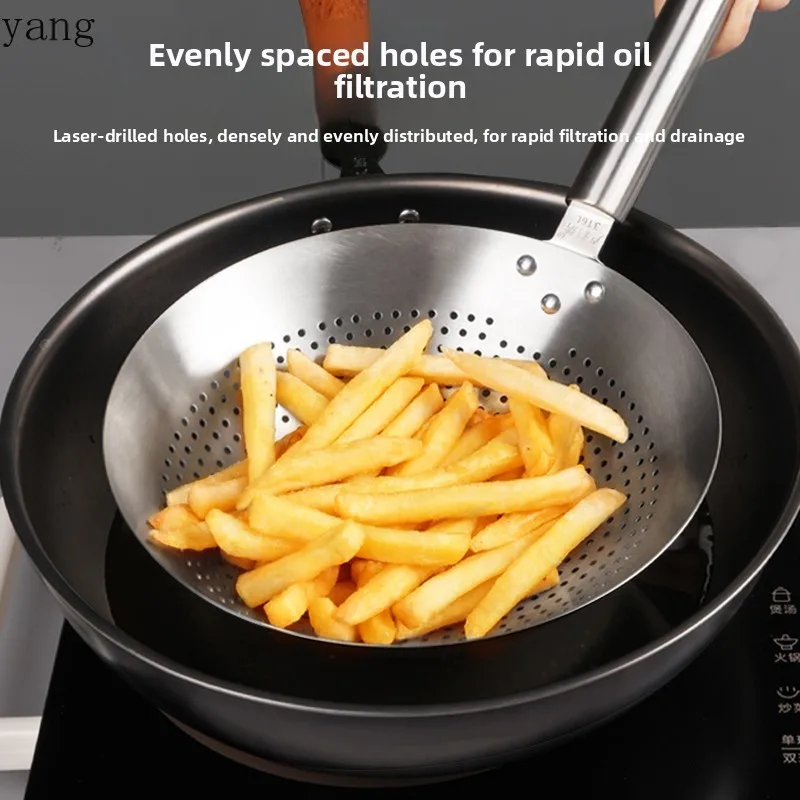 CX 316L stainless steel colander for home large kitchen high temperature resistant dumpling frying lo mein spoon