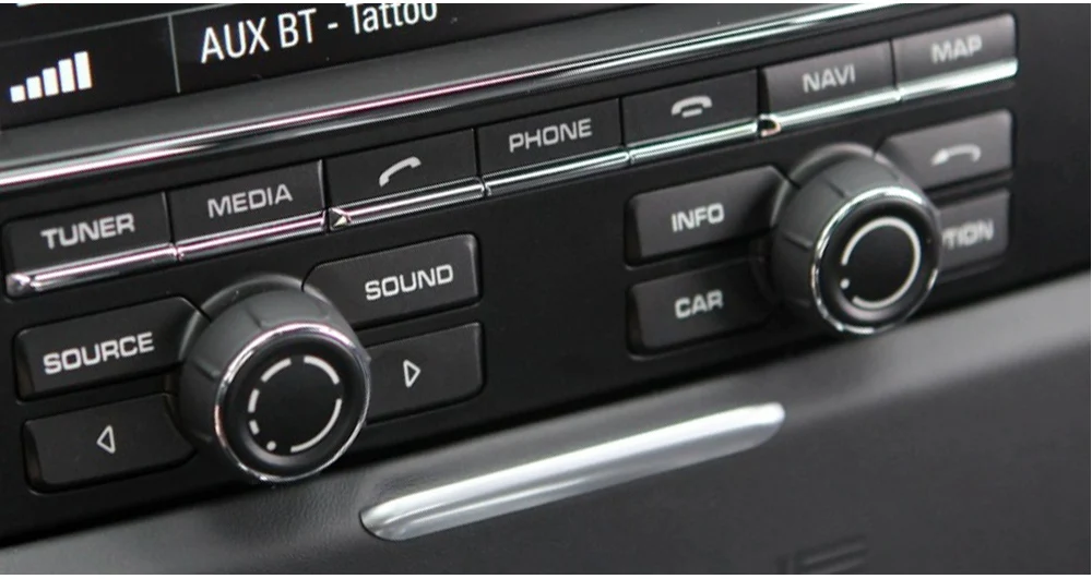97064293001 für Porsche Cayenne Panamera Cayman Boxster Auto Mittel konsole Audio Lautstärke regler Abdeckung CD-Steuersc halter – Detail 7