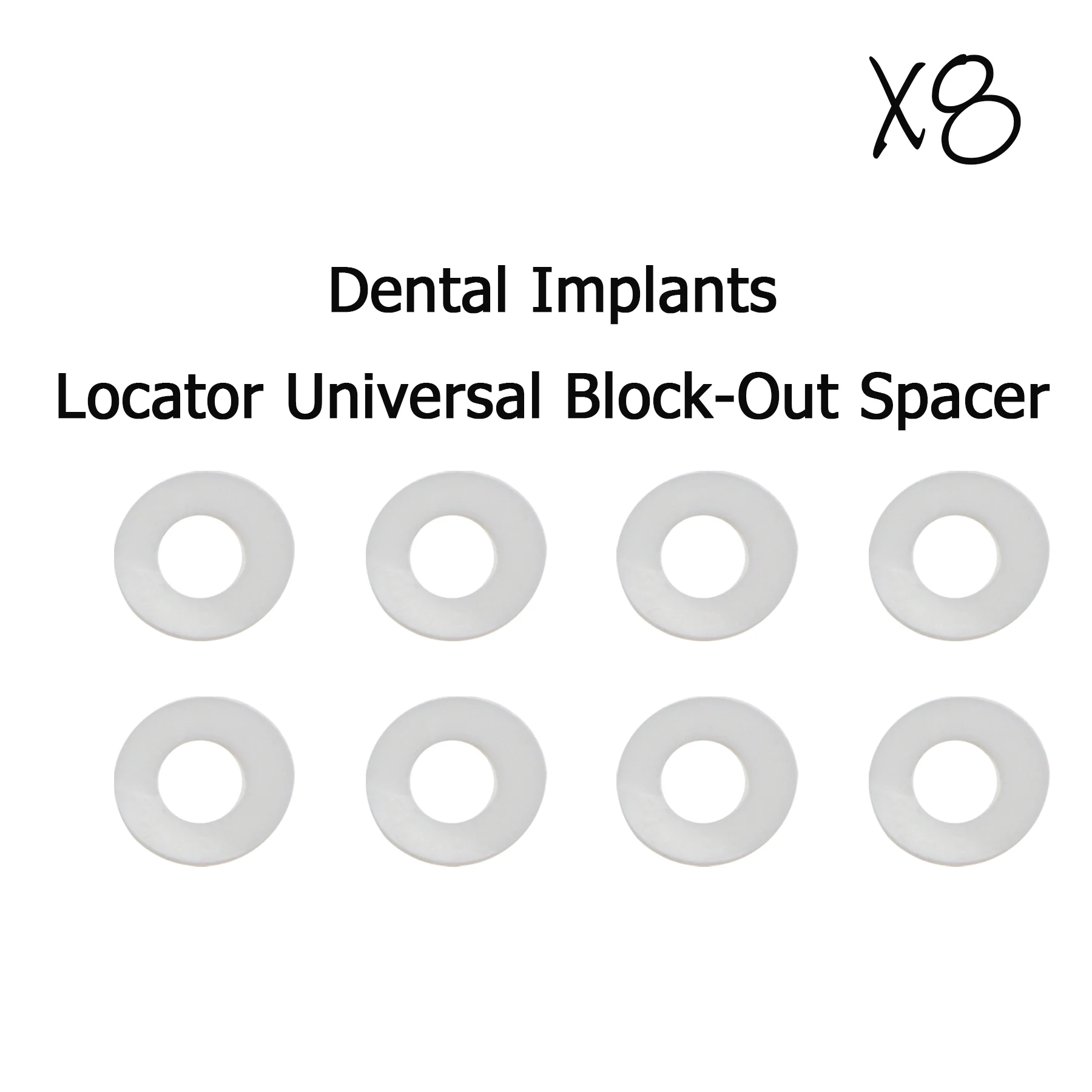 

Dental Implant Retention Caps Block-Out Spacer2/4/10PCS Removable Universal Locator Abutment Overdenture Attachment Kit