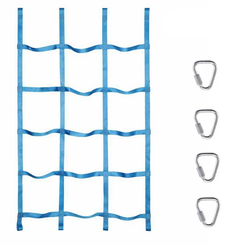 

Indoor/Outdoor Climbing Net (70Inchx43Inch)Playground Freight Net,Swing Climbing Net,Children Climbing Net,Light Blue