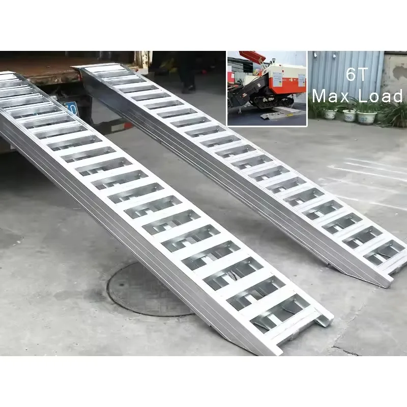 

OEM ODM Custom Atv Ramps Aluminum SUV ORV 4.2 Meter 6 Ton Heavy Ramps for Pickup Trucks 6000Lb Car Loading Ramps