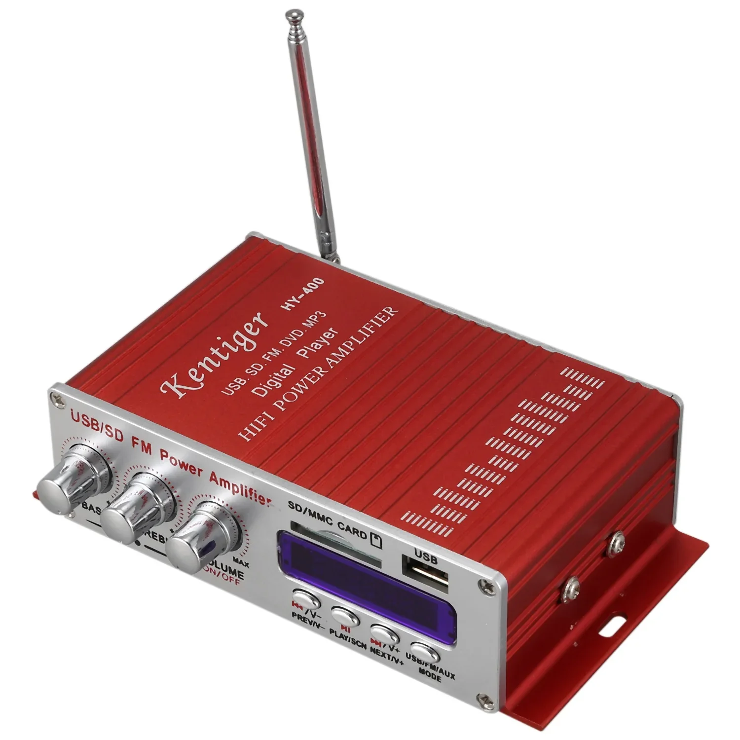 A49T -400 Hi-Fi Car Stereo Amplifier Radio Mp3 Speaker With Fm Lcd Display Power Player For Auto Motorcycle Remote Control