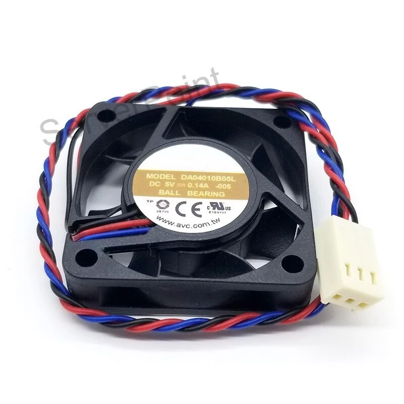 

Вентилятор охлаждения AVC DA04010B05L DC 5V 0.14A, 3-проводной, 40 мм, 4010, с двойным шарикоподшипником