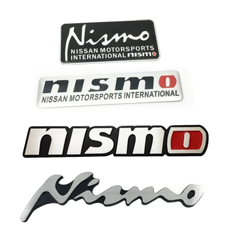 Aluminum Alloy Fender Side Emblem Stickers for Nissan Nismo Logo Almera Qashqai Juke Tiida X-Trail Teana Skyline Car Accessories