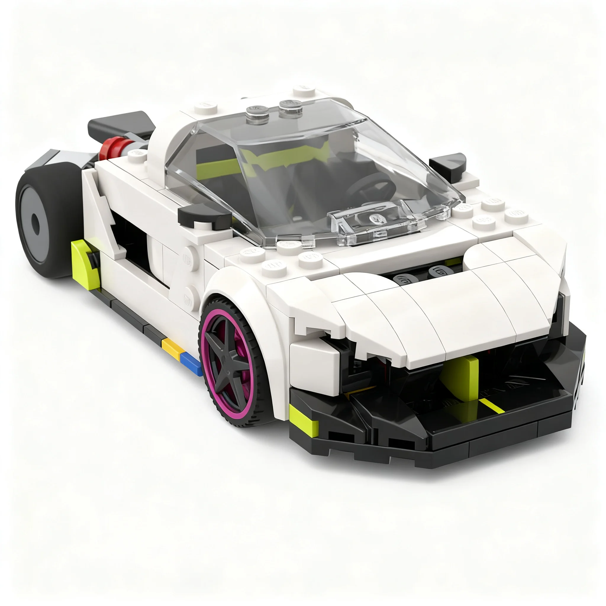 228pcs MOC City Champions Koenigsegges Absolut Exposed Engine Model Christmas Gift Creative Home Decor Art Craft
