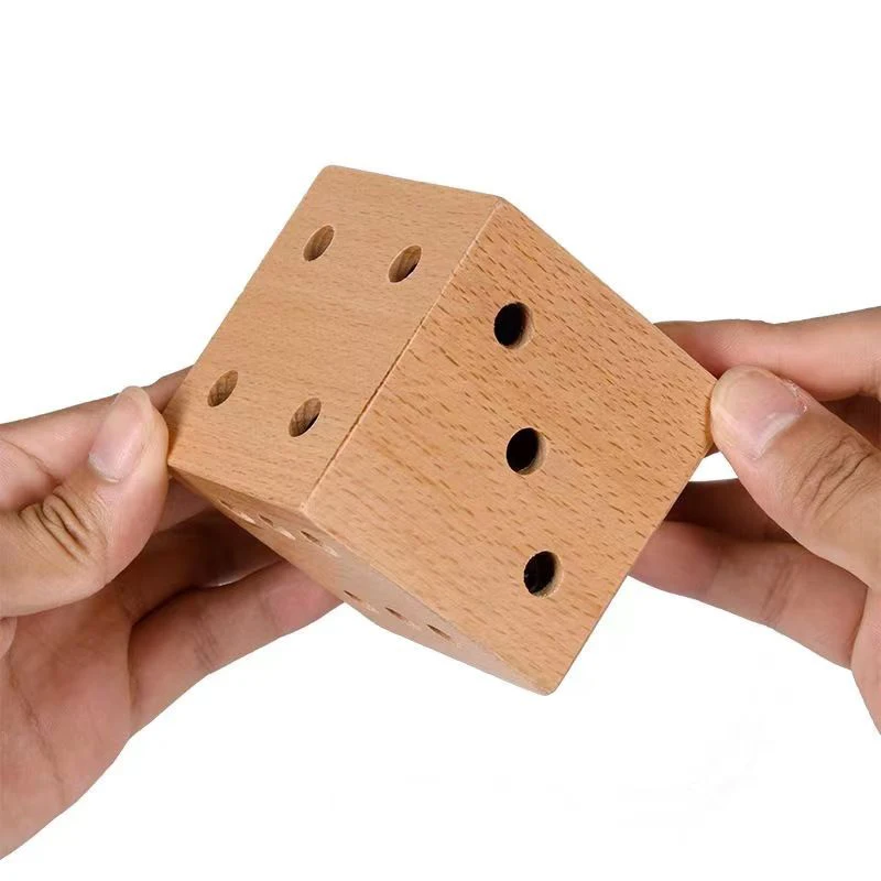 Drewniany Labirynt Marmurowy Labirynt Gra 3D Kostka IQ Trening Logiczny Łamigłówki dla Dorosłych i Dzieci Zabawki Edukacyjne Luksusowe Prezenty