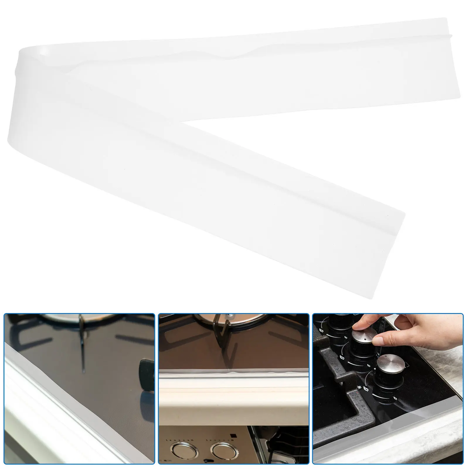 

Silicone Stove Gaps Cover Heat Resistant Flexible Kitchen Stove Slit Filler Oven Side Guard Protector