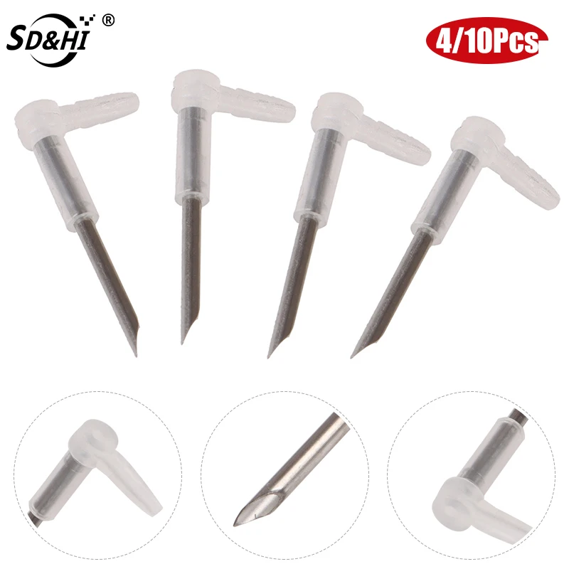 4/10pcs Elbow CISS Hose Elbow Tube Connector Elbow DIY CISS L Bend Elbow With Long Steel Sharp Needle Ink Length 27MM Tube