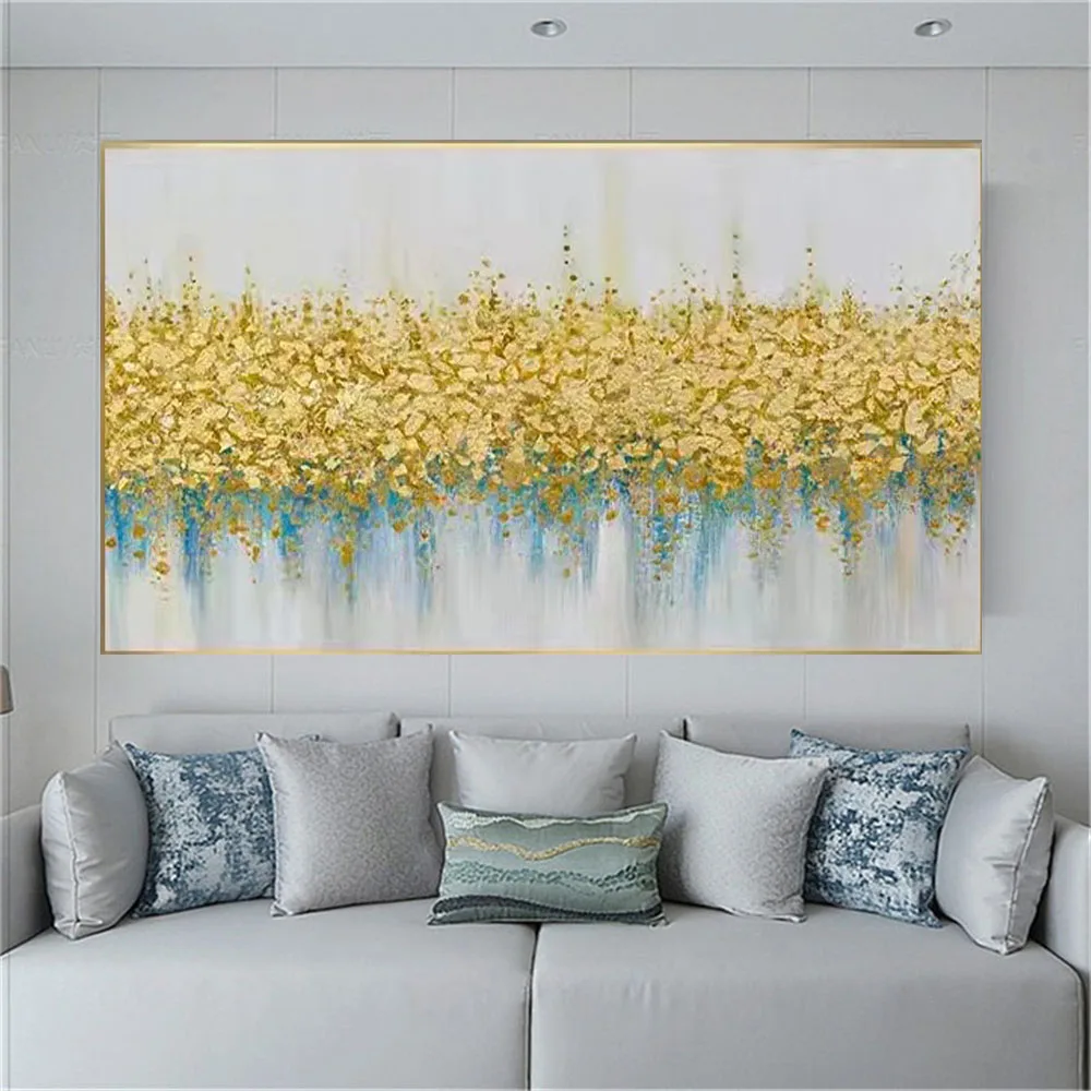 

100% Handmade Famous Oil Painting Abstract Garden Lotus Canvas Poster Blooming Flowers Wall Art Picture For Home Decor Artwork