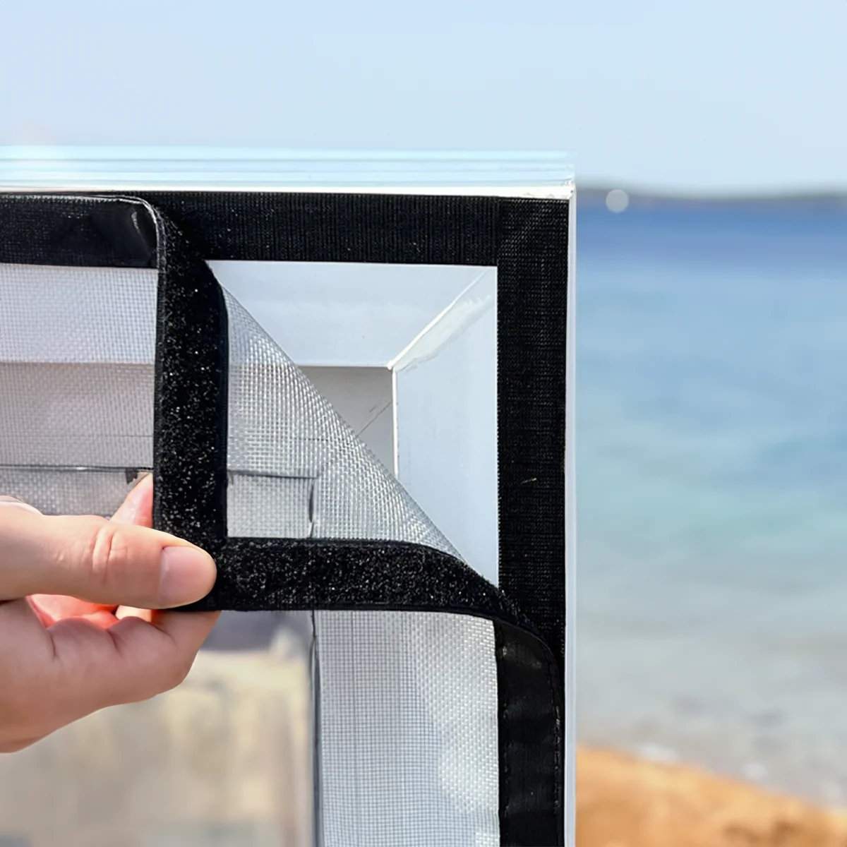 Invisible Window Screen, Self-Adhesive and Reusable, Dual Protection Against Dust and Insects, Easy Access Design