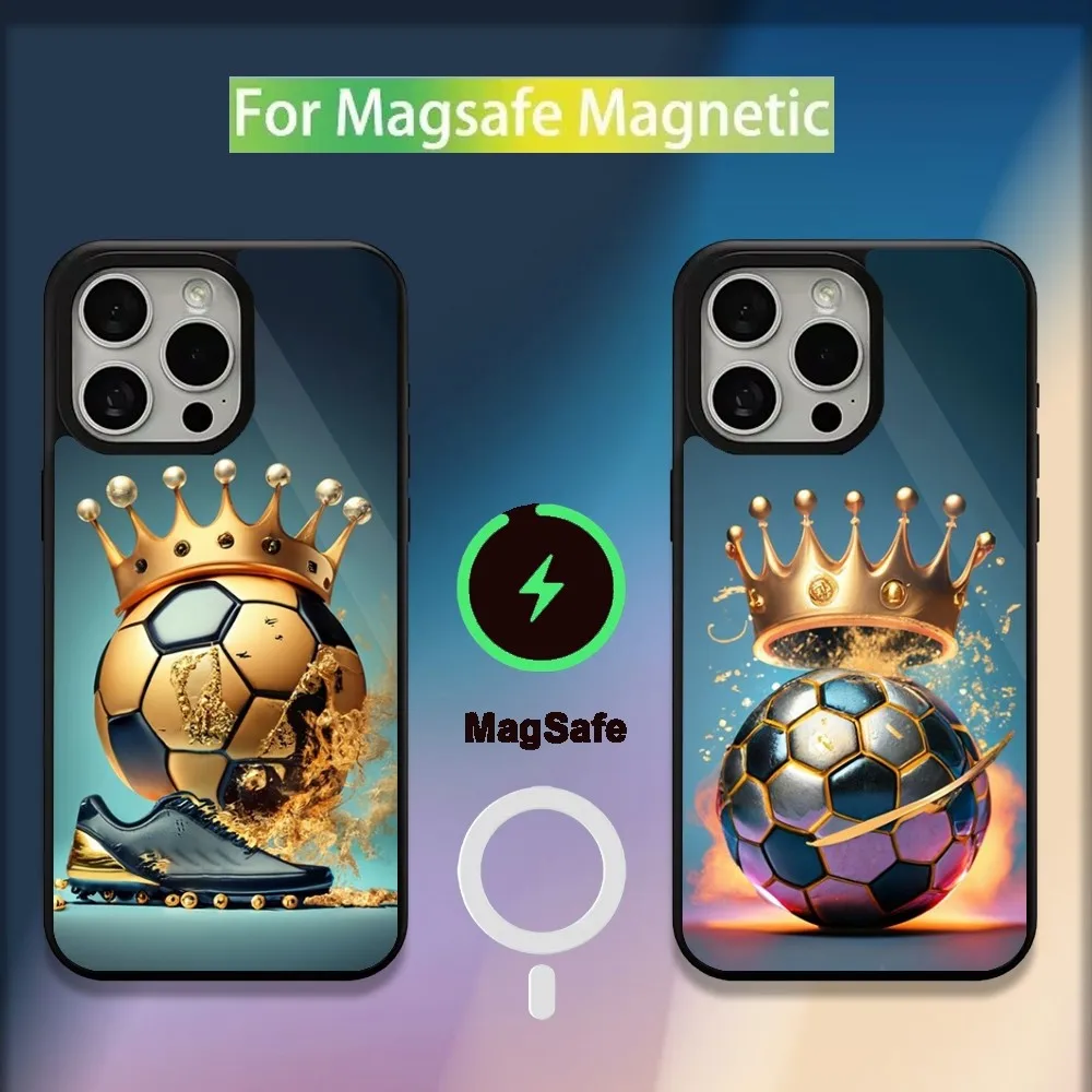 Football Sport Soccer Phone Case For iPhone 16,15,14,13,12,11,Plus,Pro,Max,Mini Magsafe Magnetic Wireless Charging