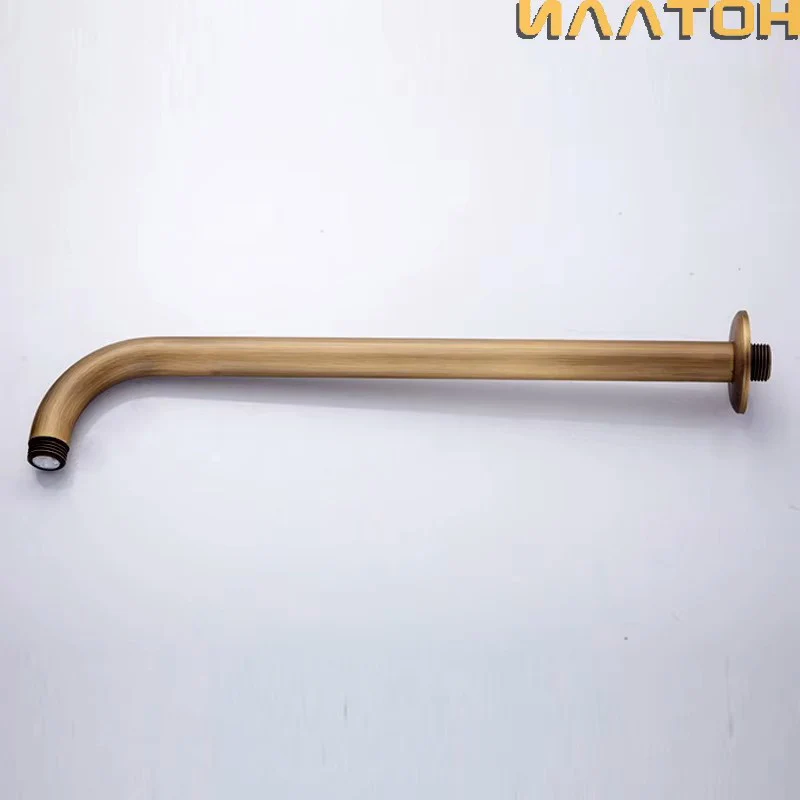 Dropshipping Brass Shower Accessories Antique Brass Fnish Wall Mounted  Bathroom Bathtub Shower Arm 37cm Chuveiro YT-5130-A