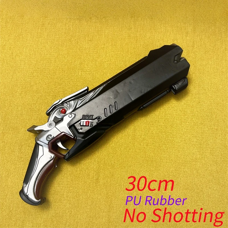 OW Gun Cosplay Reaper Jackhammer بندقية الدعامة غابرييل رييس الأسلحة نموذج السلامة بولي PU المطاط نموذج الهالوين لا اطلاق النار