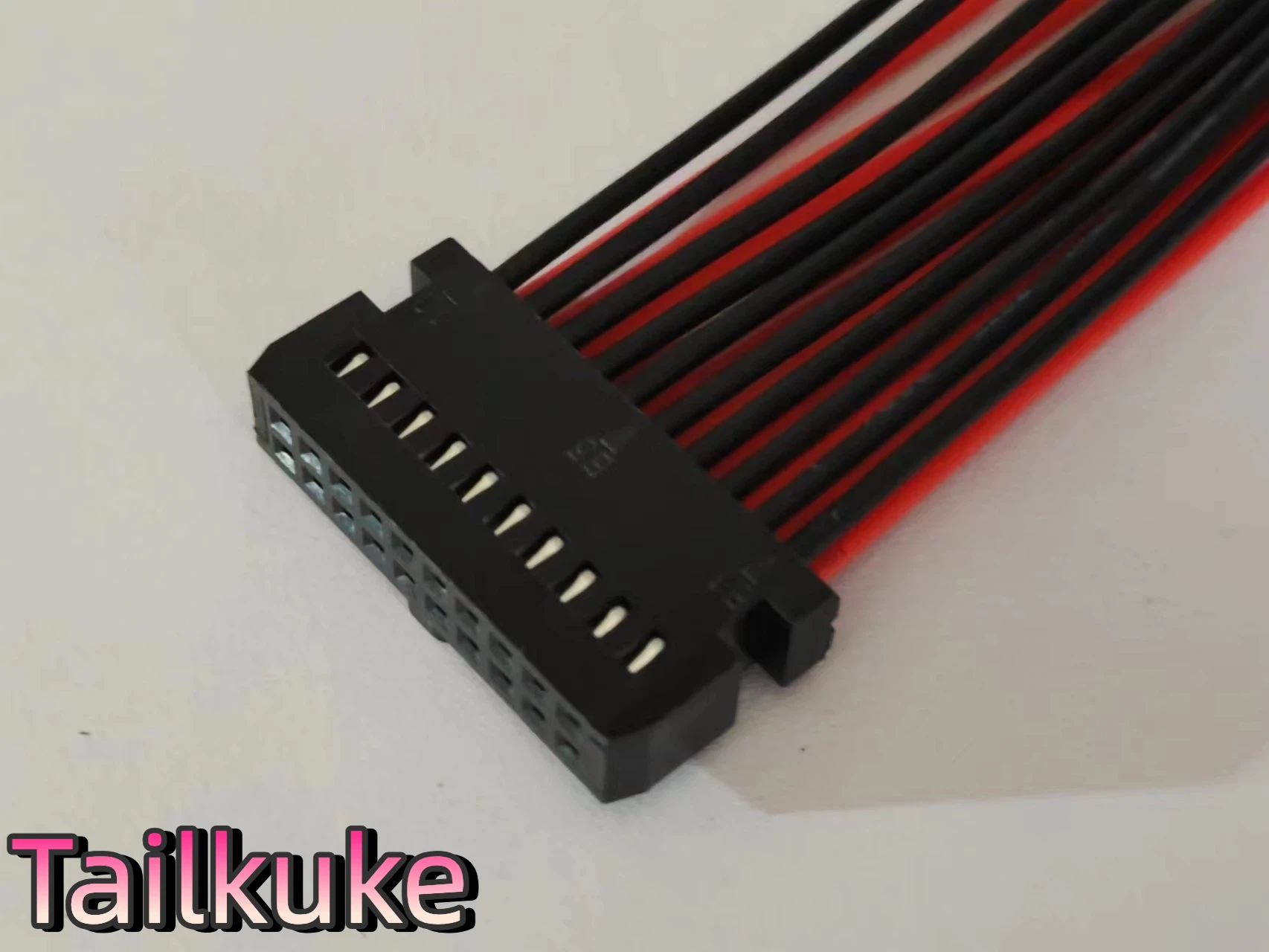 Customized 2.54mm-2*10P double row horn terminal wiring harness connection line car plug-in cable 1007 22AWG