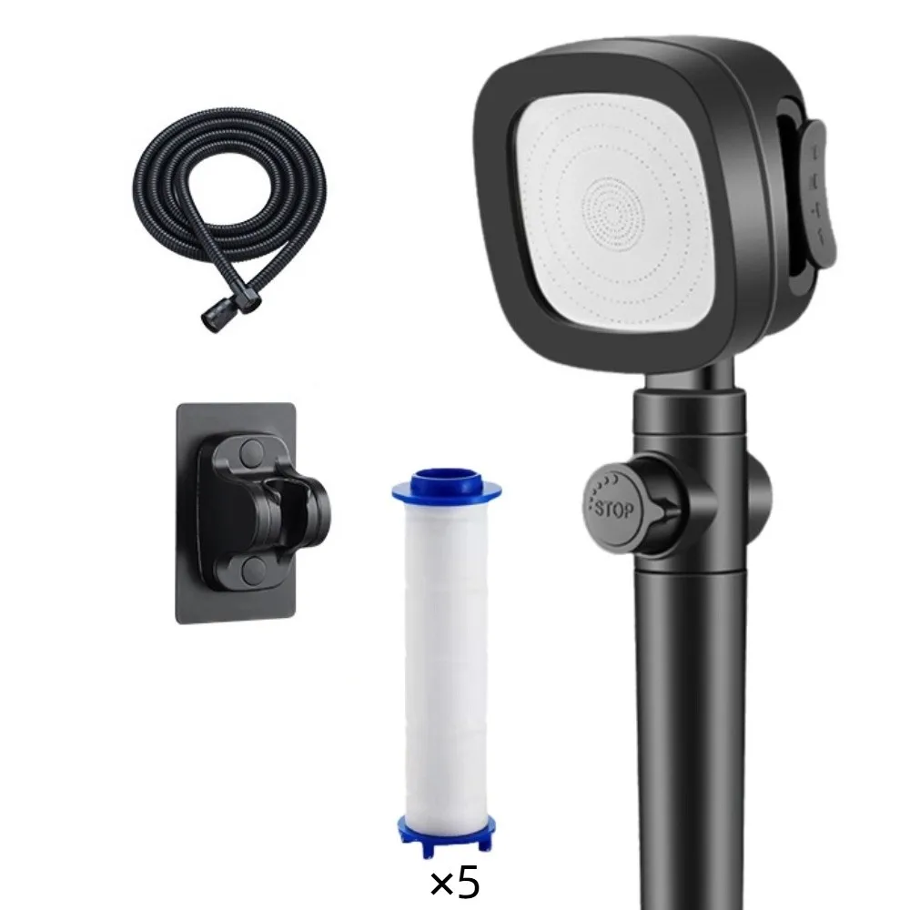 

3-режимная насадка для душа высокого давления, стоп-сигнал с одной кнопкой, роскошная водосберегающая насадка для душа, простая установка, универсальная