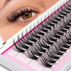 New Version Moonlily Professional Mink EyeLashes Extension Silk 3D Volume Lashes Bundles Makeup Grafting False Cluster Eyelash