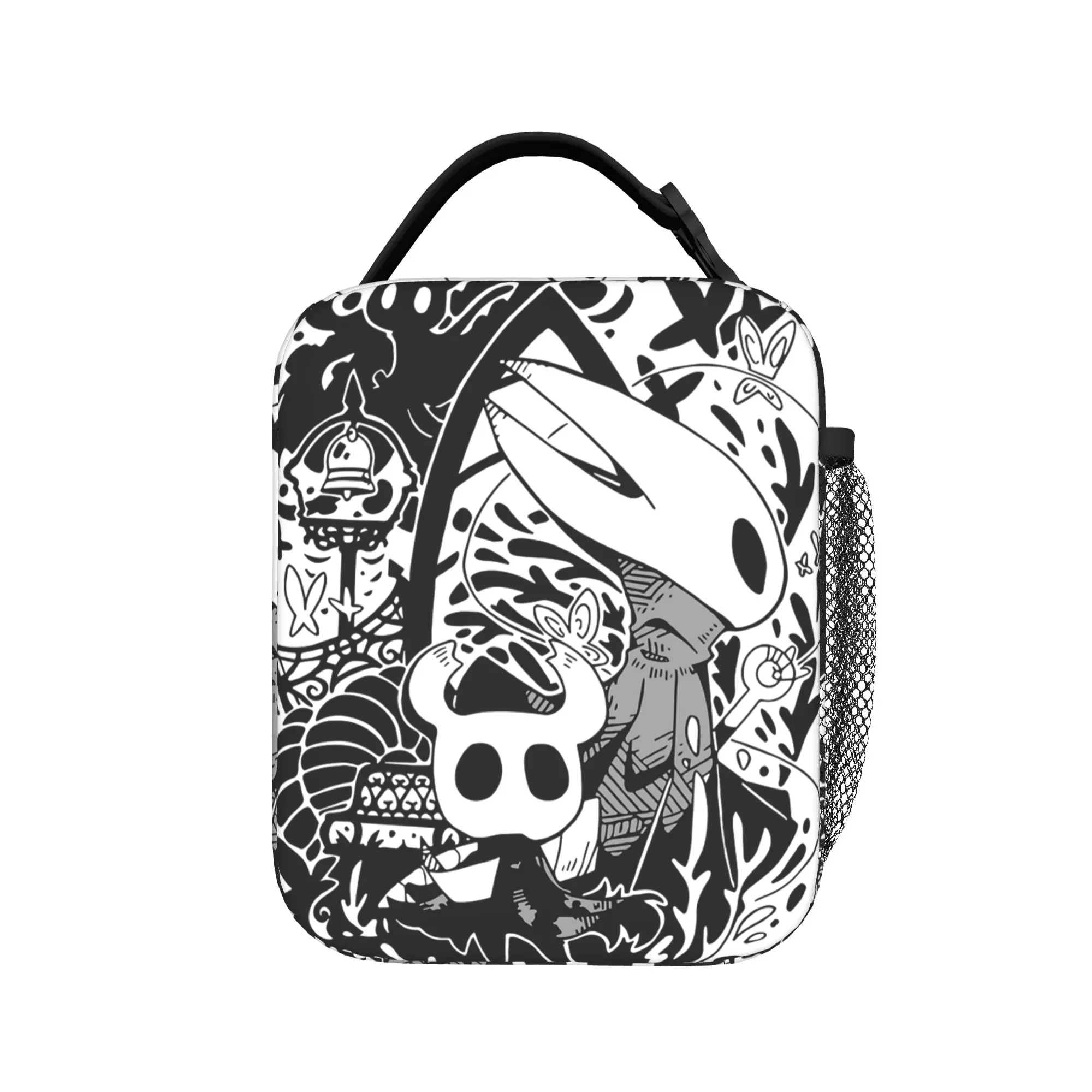 Hollow Knight Thermal Insulated Lunch Bags for School  Portable Food Container Bags Cooler Thermal Lunch Boxes
