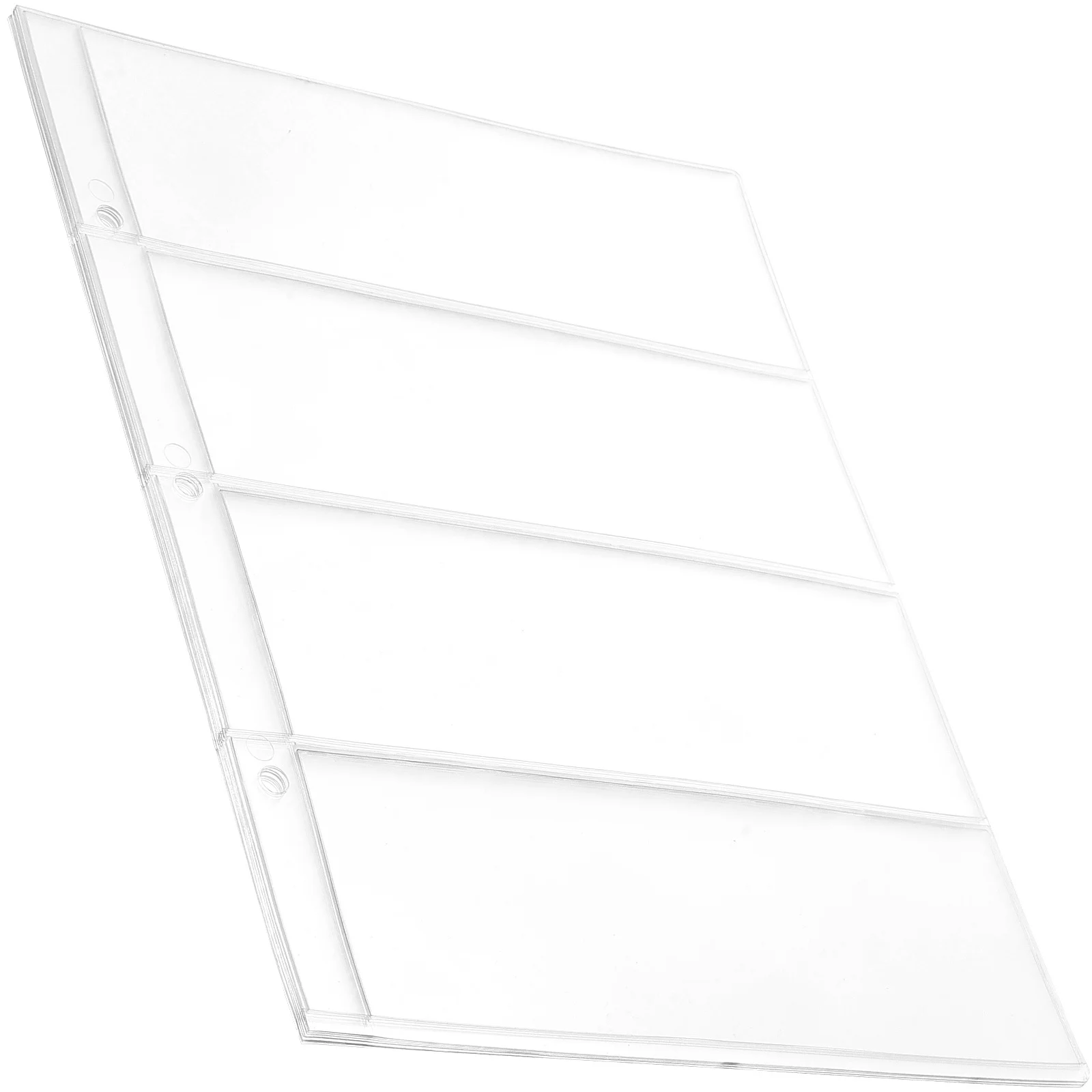 Pages de livre de Collection de monnaie en papier, 10 pièces, organisateur de matériel en PVC, Album de rangement, cachette d'argent, Page pour l'argent liquide