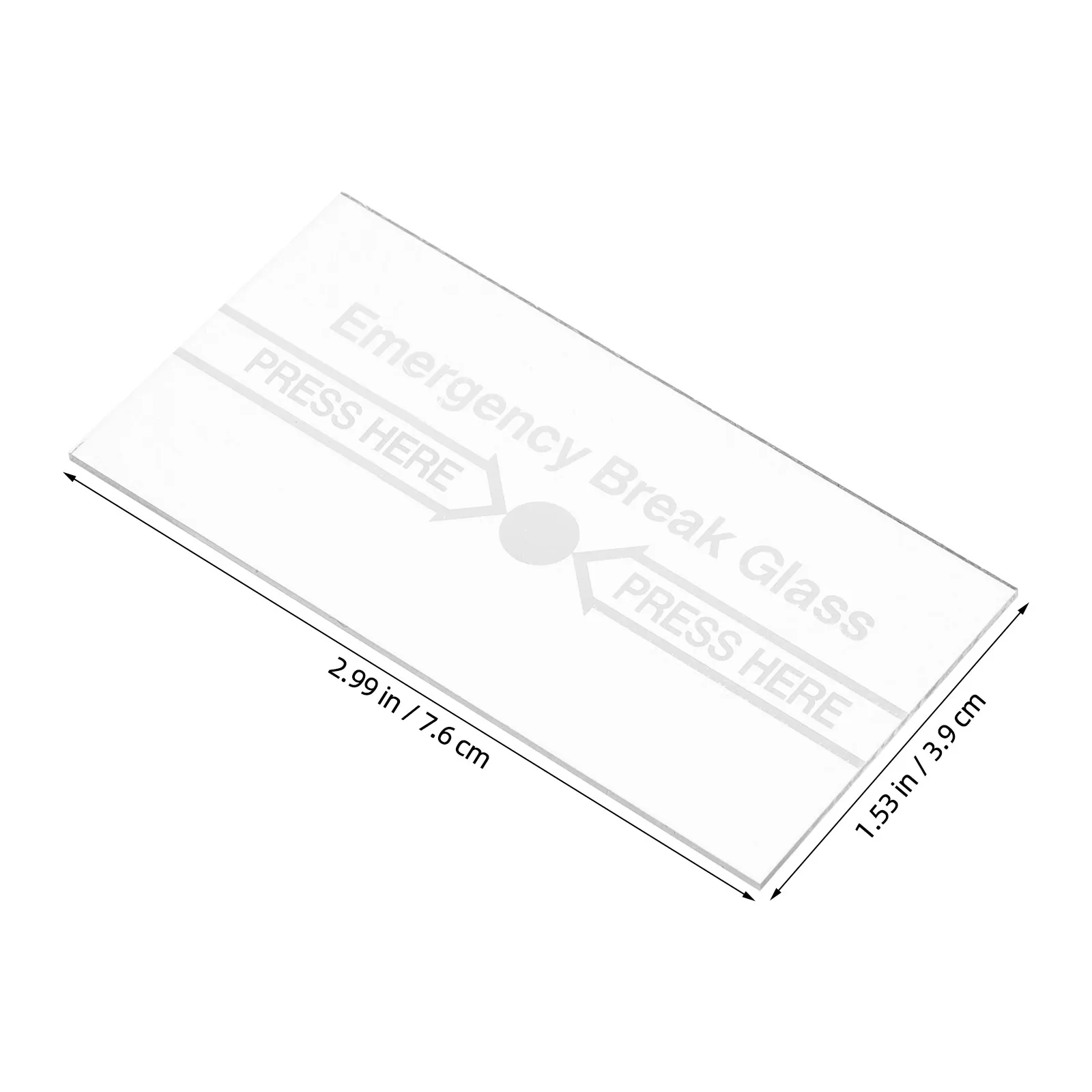 10Pcs Fire Alarm Manual Switch Replacement Glass Cover Red Break Glass High Temperature Resistant Waterproof Emergency Safety