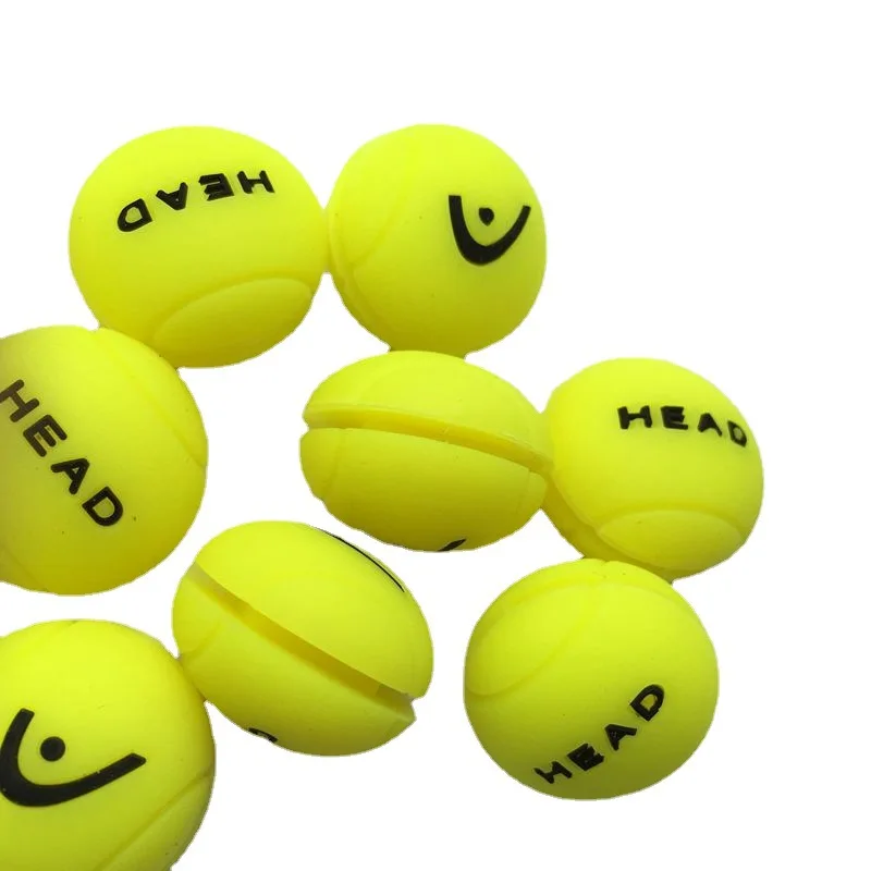 Cabeça-Tênis Racket Shock Absorber, Silicone, Amarelo Amortecimento de Choque, Alta Qualidade, Acessórios Originais, Novo, 2 Pcs, 30Pcs