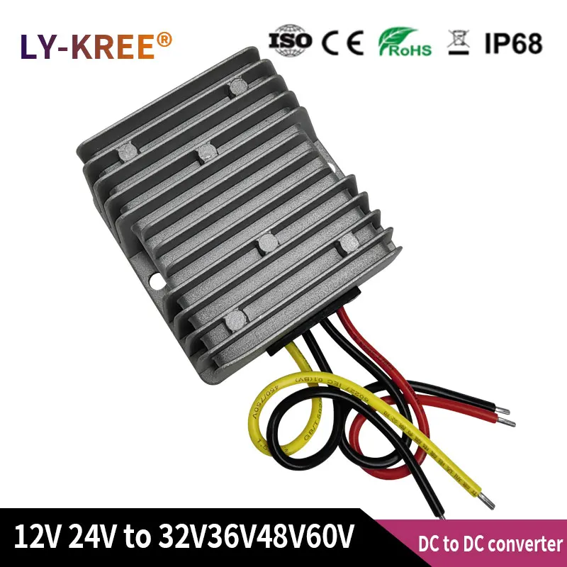 LY-KREE 12V 24V to 32V 36V 48V 60V converter Booster module DC-DC boost converter  Voltage transformer 1A 5A 3A 8A