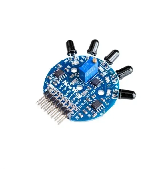 Módulo de sensor de llama de 5 vías Módulo de sensor de detección de incendios de salida dual de señal analógica digital para Arduino