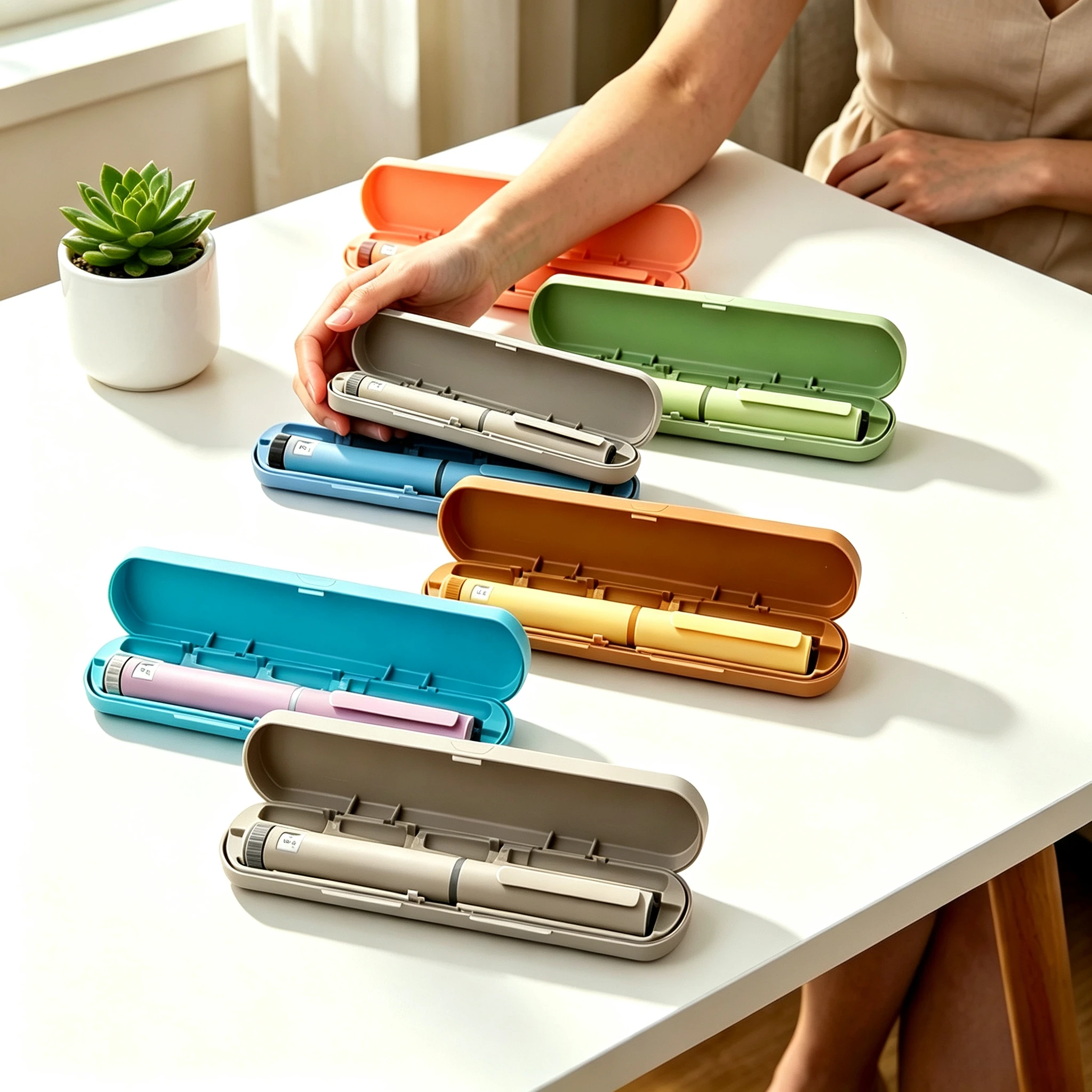 Reusable V2 Insulin Injection Pen P​recise Dosage Control Peptide Injector Durable Cartridge Syringe Pen Insulin Injection Pens