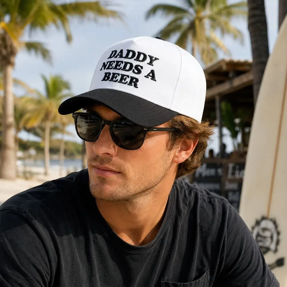 Fashion DADDY NEEDS A BEER Baseball Cap Hip Hop Letter Embroidery Snapback Hat Casual Sports Sun Hat Outdoor