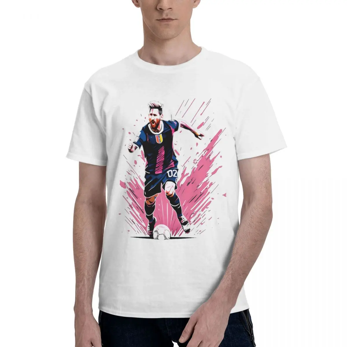 CELEBRATION Lionel And Andrﾩs And Messi And Argentina No.10 GOAT Caricature 26 Sports Funny Graphic Tshirt Vintage Travel