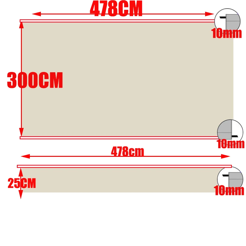 NONE Burgunder weiße Streifen Markise Ersatz Stoff Toldo Tewango Baldachin Pavillon Garten Sonnenschutz Schutz 300gsm Shop Banner 9