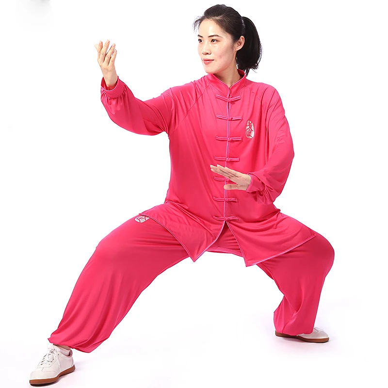 2025 Milk Silk Tai Chi Suit, Unisex Two-Piece Set for Practice & Martial Arts Performance, New Training Uniform