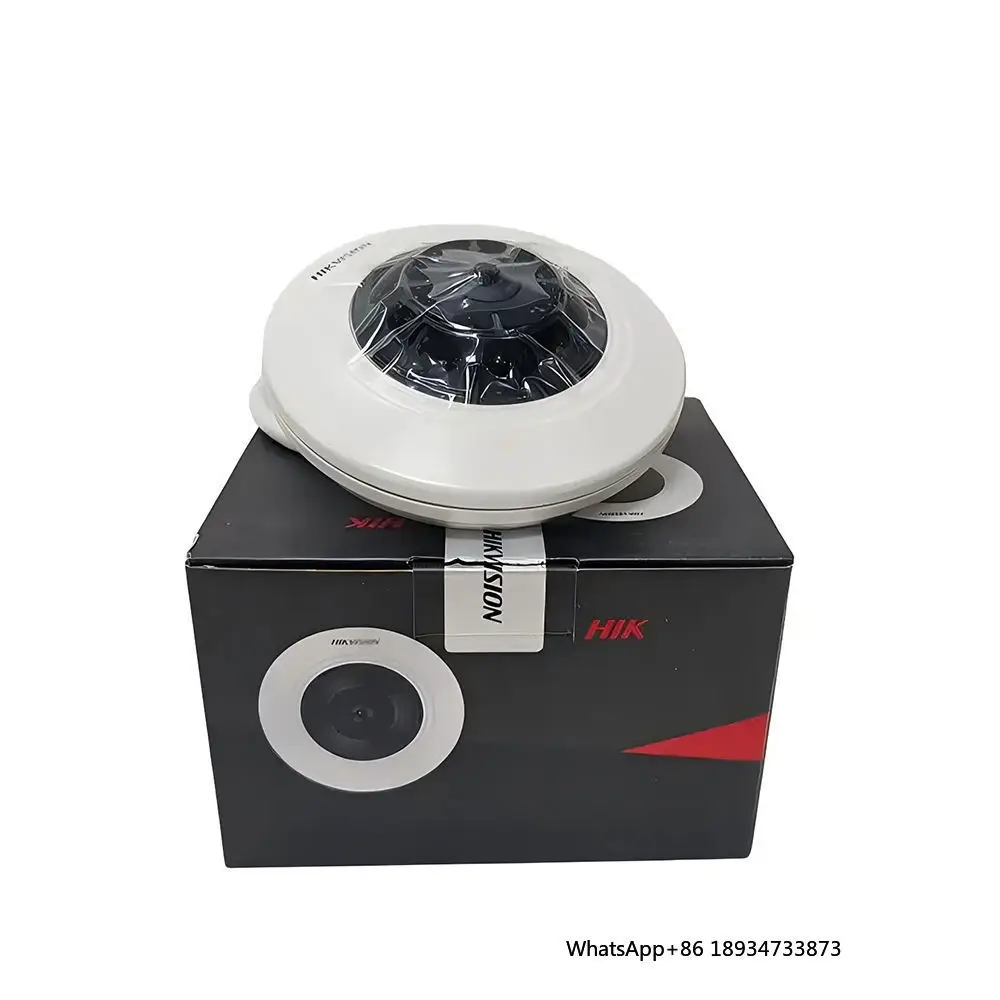 

Оригинальная сетевая камера Hikvision 12 МП 4K с объективом «рыбий глаз» DS-2CD63C5G1-IVS DeepinView со встроенным микрофоном, динамиком и ночным видением для NVR-систем