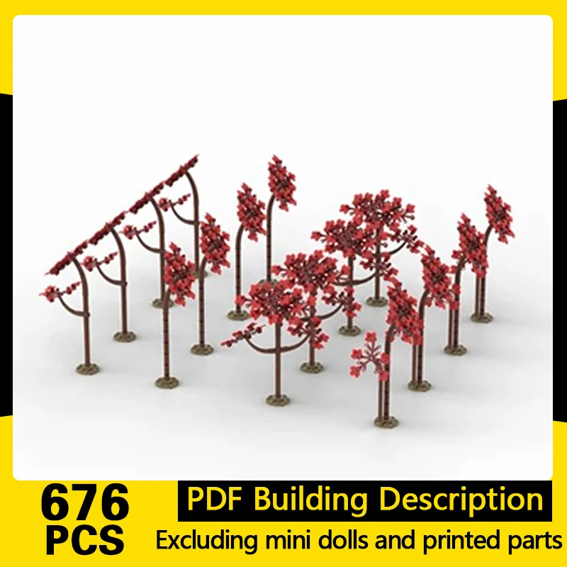 Creators Plant Series Model MOC Building Bricks Scaffold Tree Pack Modular Technology Gifts Holiday Assemble Children Toys Suit