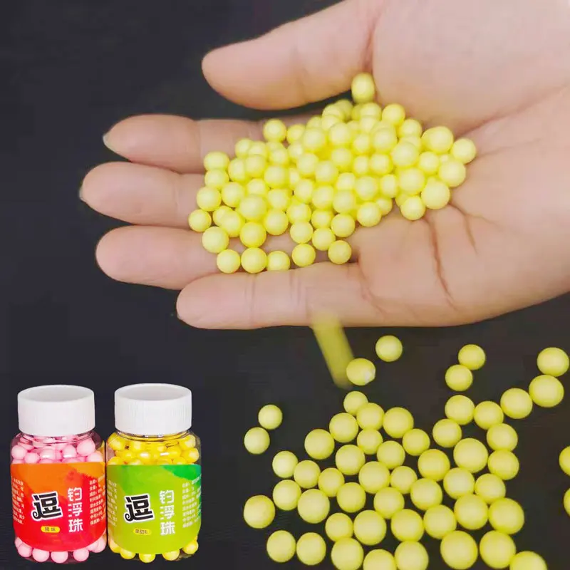 170/900pcs EPS Beans Foam Floats Ball Beads  Carp Fishing Bait Boilies Sweet Smell Floating Bottom Hair Rig Popup Fishing  Lure