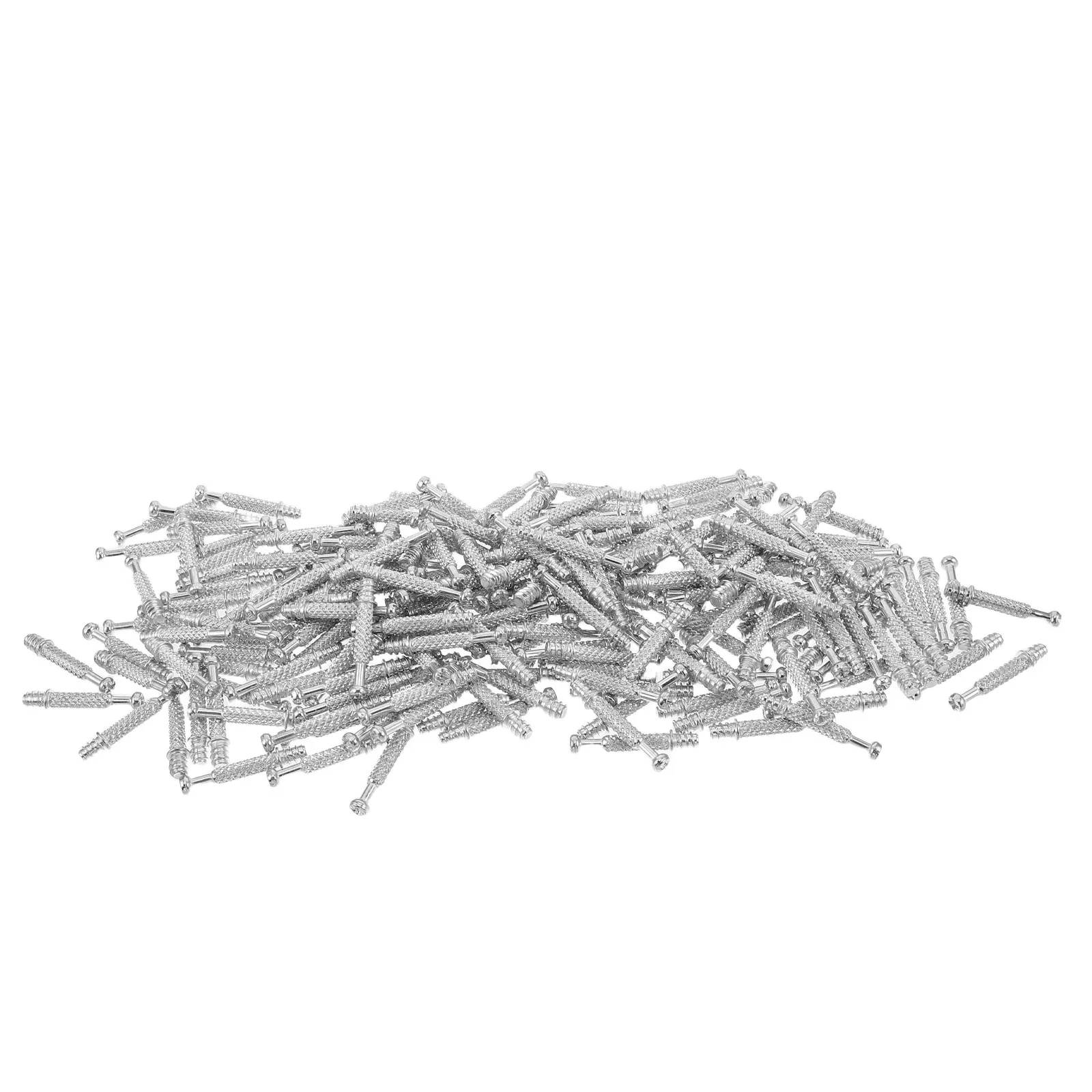 200Pcs Cabinet Assembly Cam Lock Bolts Knurled Self Tapping Furniture Connector Screws 40Mm Wardrobe Cam Dowel Fasteners
